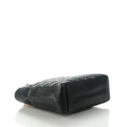 Chanel Caviar Quilted Petit Shopping Tote PST Black 4 of 7