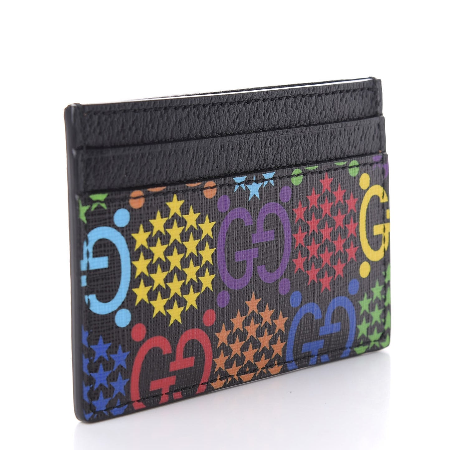GG Supreme Monogram Psychedelic Card Holder Black