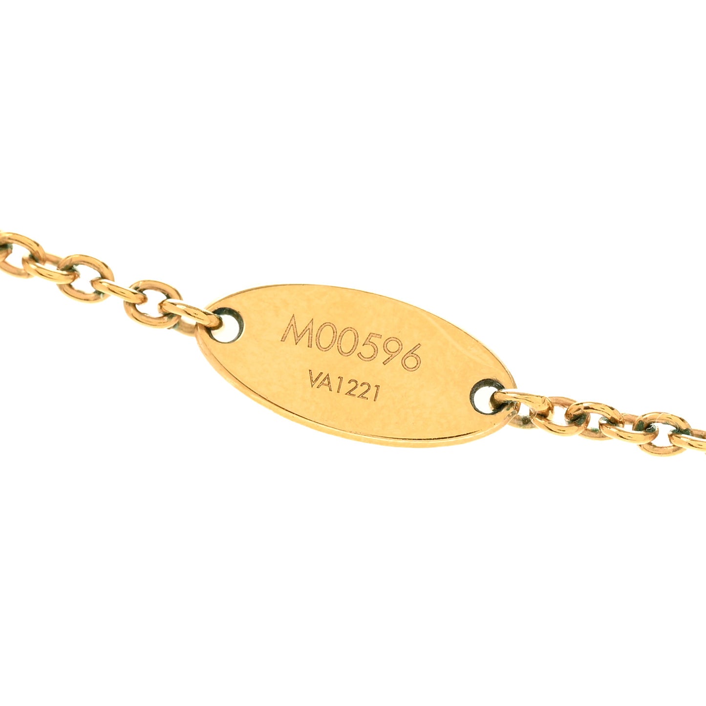 Metal Crystal LV Iconic Necklace Gold