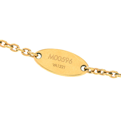 Louis Vuitton Metal Crystal LV Iconic Necklace Gold 5 of 8