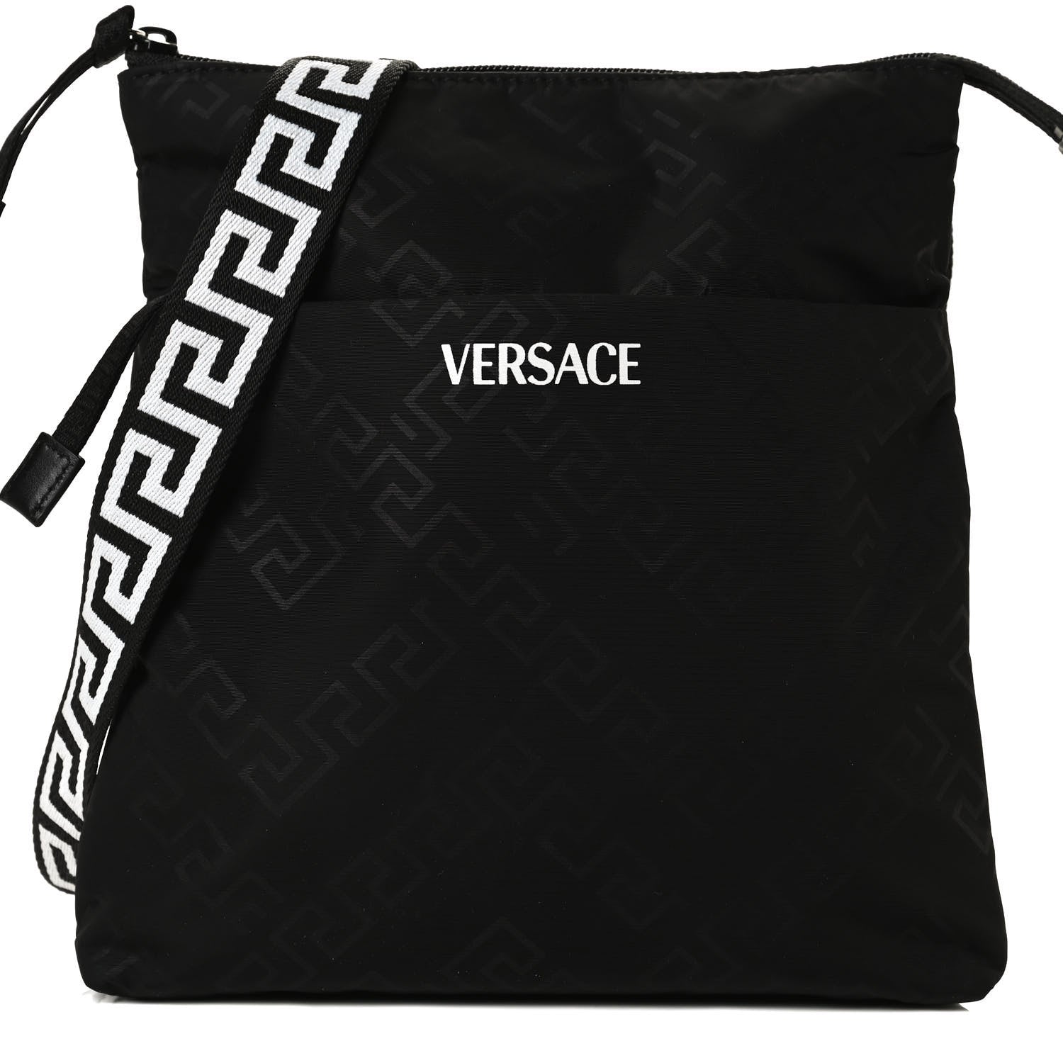 Versace Nylon Crossbody Bag Black 9 of 13