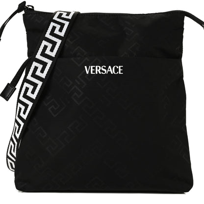 Versace Nylon Crossbody Bag Black 9 of 13