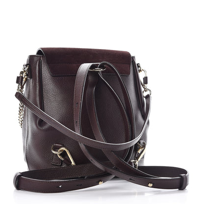 Chloe Suede Calfskin Small Faye Backpack Carbon Brown 4 of 19