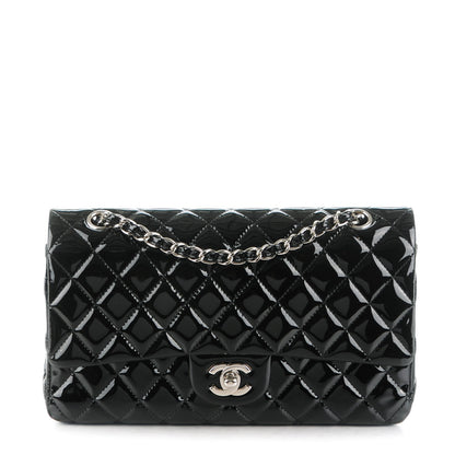 Chanel Patent Quilted Medium Double Flap Black 1 of 8