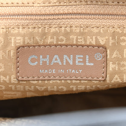 Chanel Metallic Caviar Quilted Vertical Bowler Silver 6 of 9