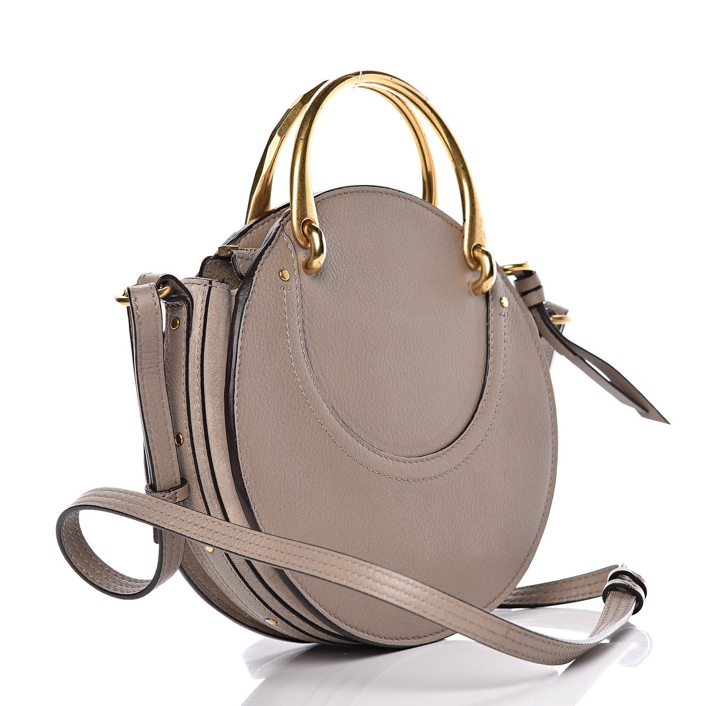 Calfskin Suede Small Pixie Bag Motty Grey