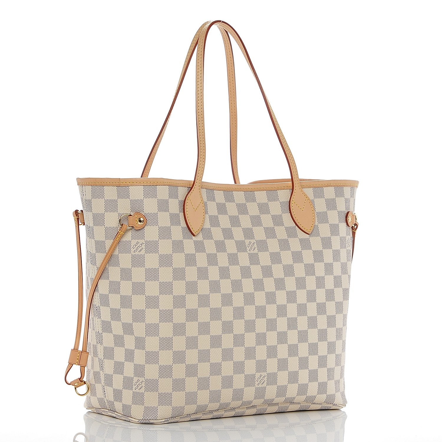 Louis Vuitton Damier Azur Neo Neverfull MM Rose Ballerine 4 of 8