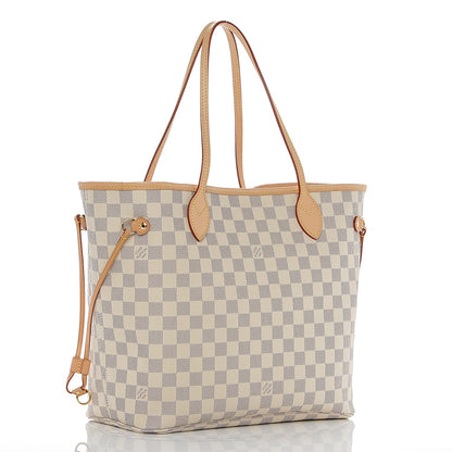 Louis Vuitton Damier Azur Neo Neverfull MM Rose Ballerine 4 of 8