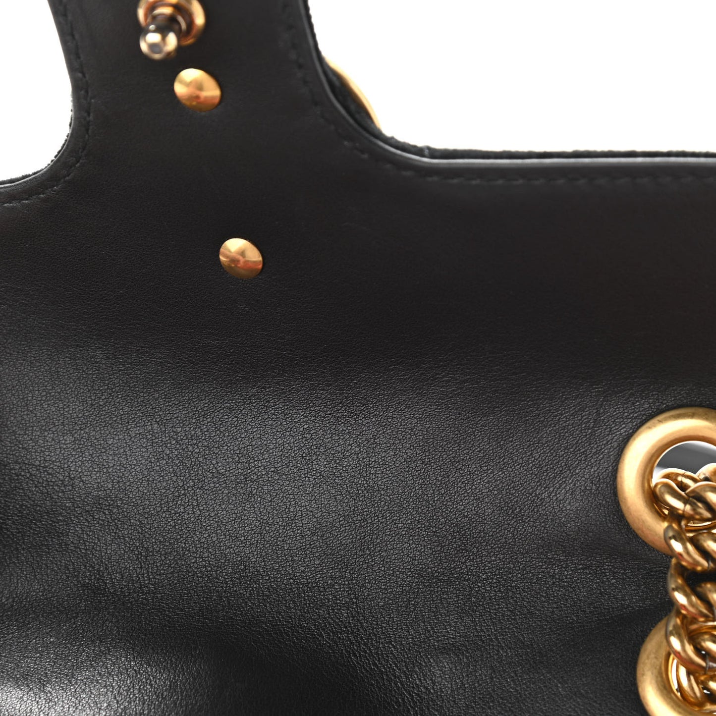 Velvet Matelasse Mini GG Marmont Shoulder Bag Black