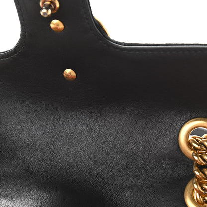 Gucci Velvet Matelasse Mini GG Marmont Shoulder Bag Black 13 of 15