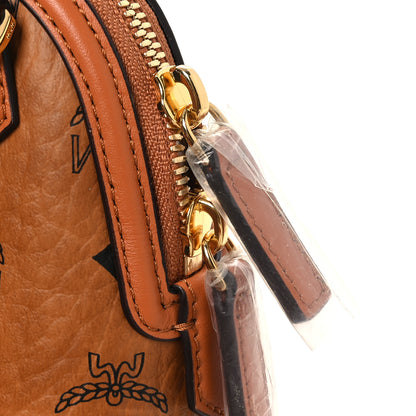 MCM Visetos Mini Anna Crossbody Bag Cognac 11 of 12
