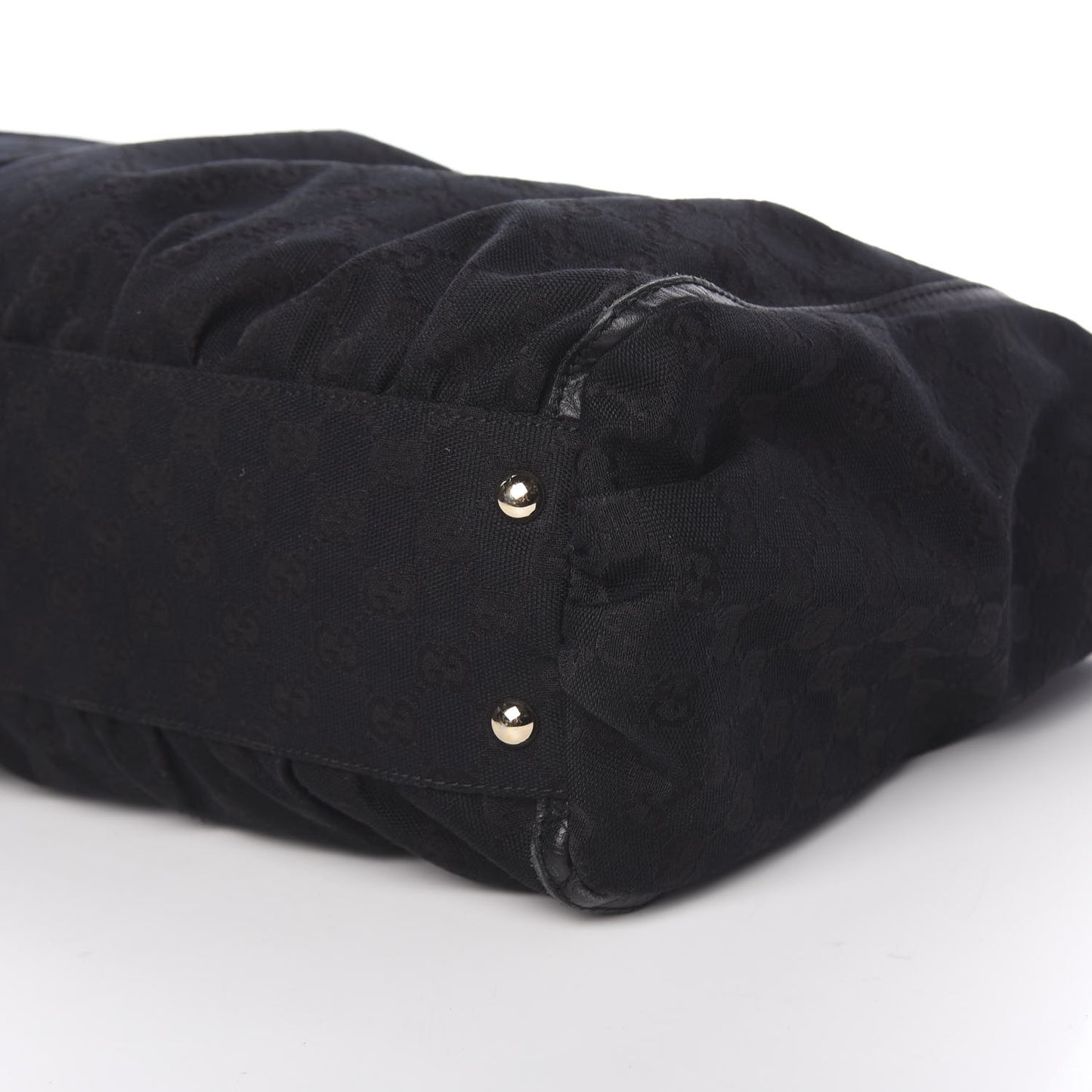 Monogram D Gold Tote Black