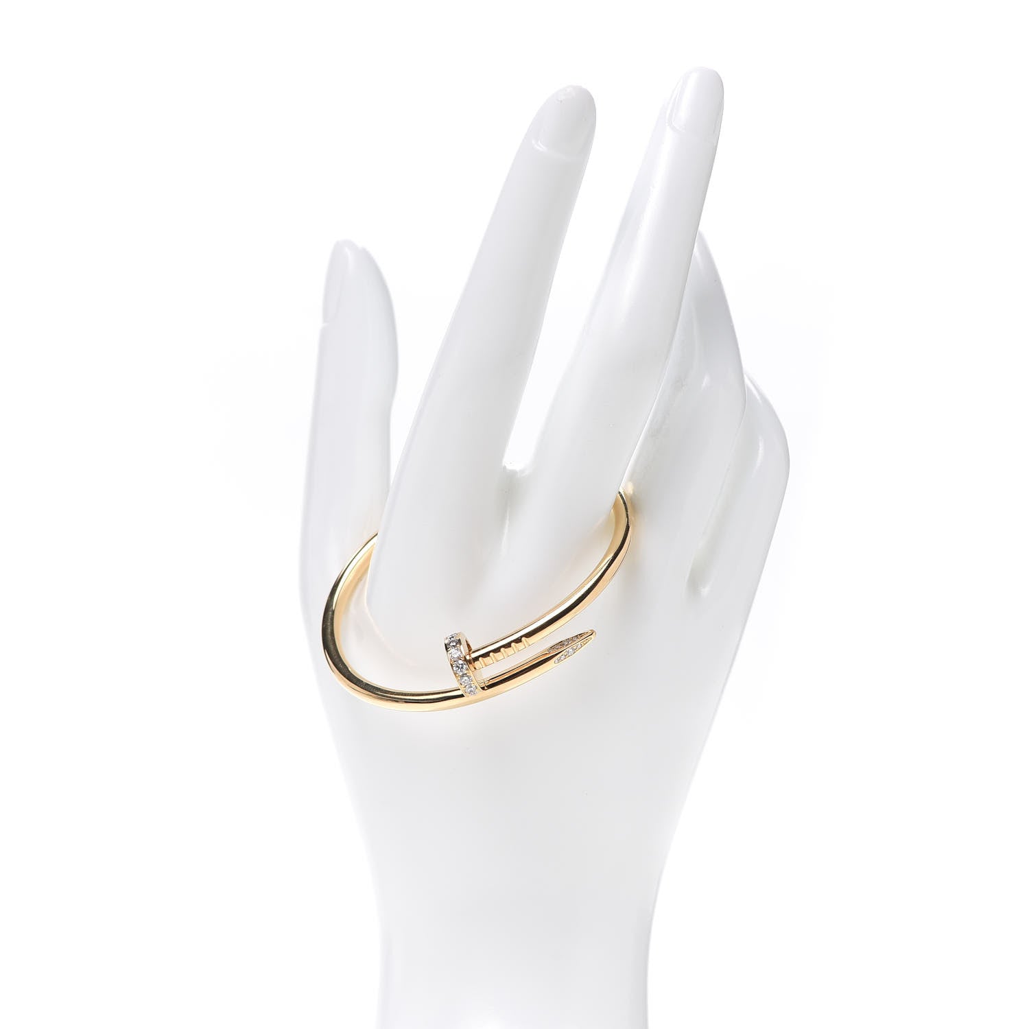 Cartier 18K Yellow Gold Diamond Juste Un Clou Bracelet 15 2 of 6
