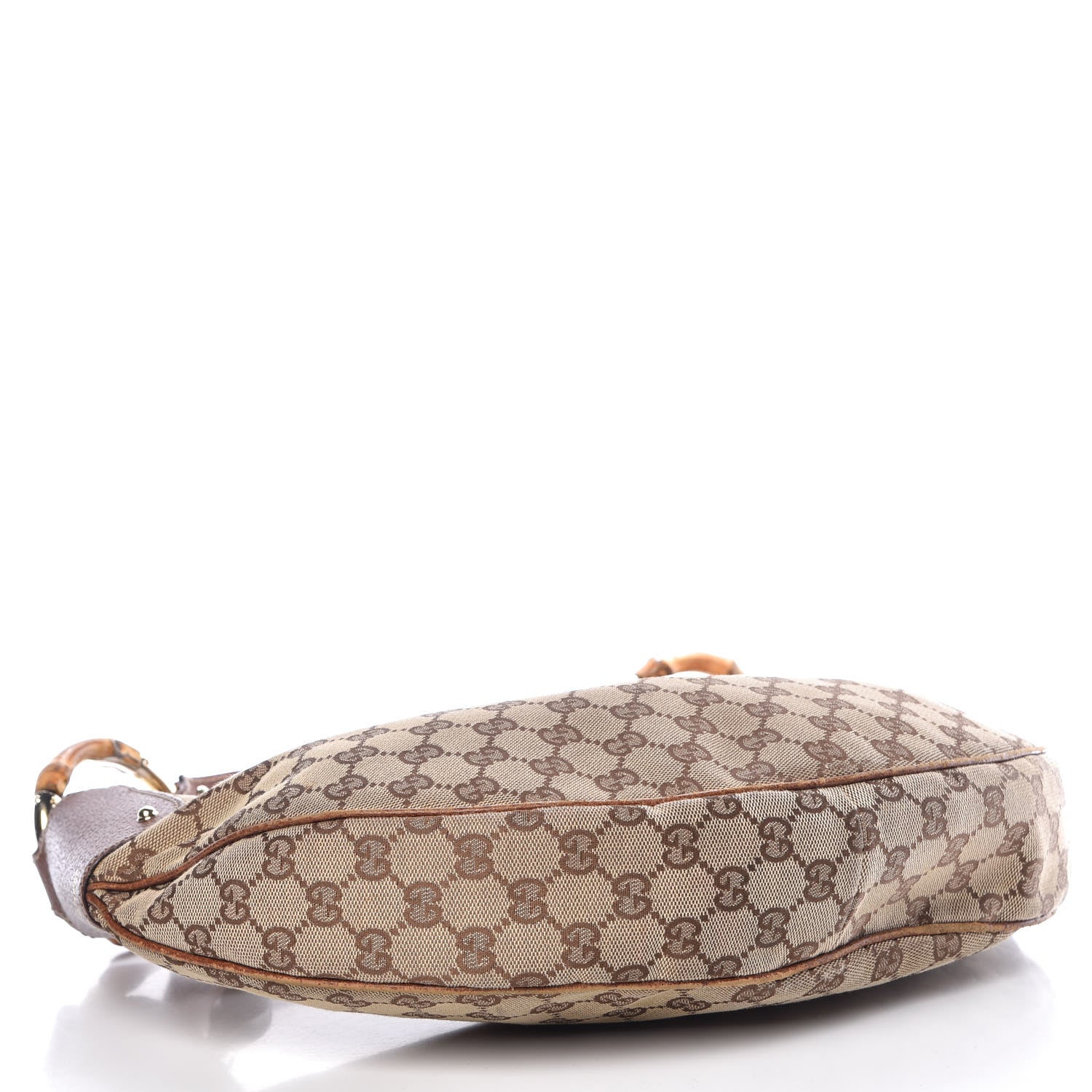 Gucci Monogram Bamboo Ring Hobo Brown 4 of 17