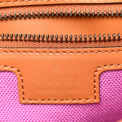 Gucci Calfskin Raffia Woven Small GG Marmont Shoulder Bag Multicolor 6 of 10