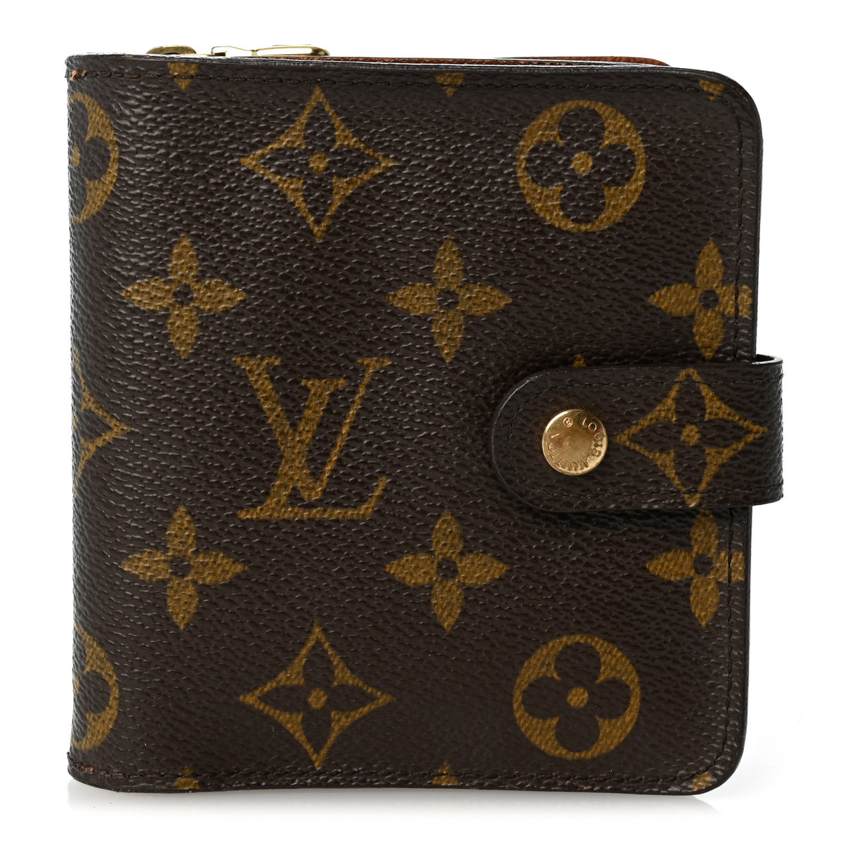 Monogram Compact Zippe Zipped Wallet