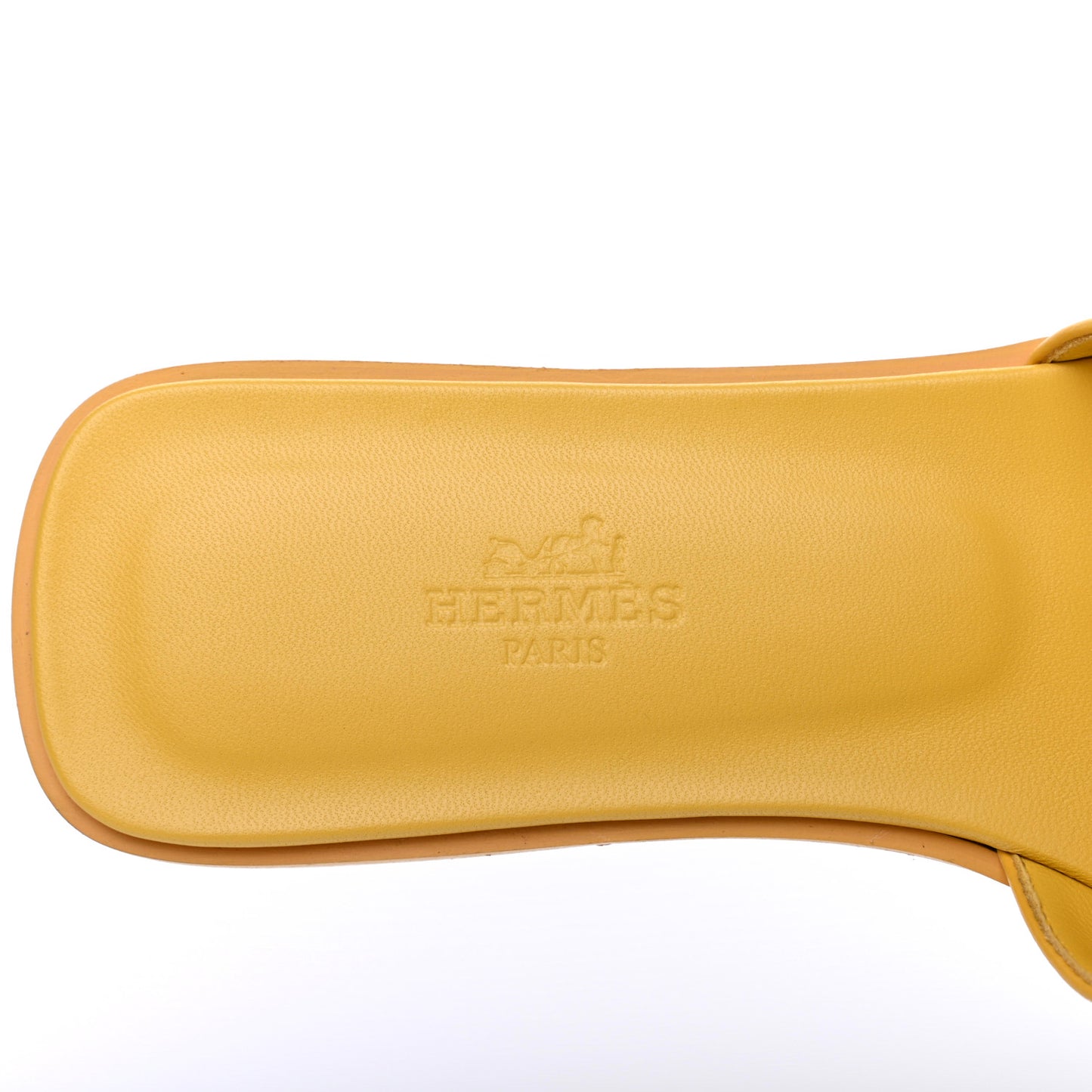 Calfskin Oran Sandals 37 Jaune Citron