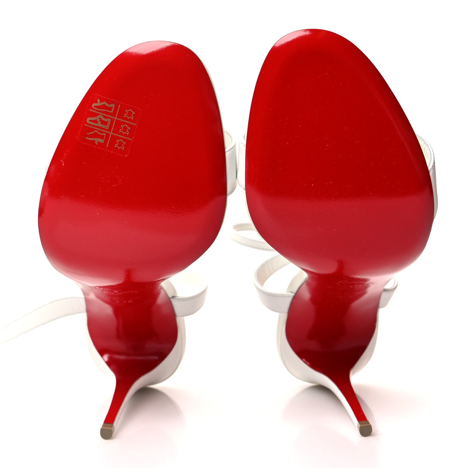 Christian Louboutin Nappa Loubi Girl 100 Sandals 39.5 White 5 of 7