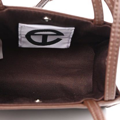 Telfar Vegan Leather Small Shopping Bag Chocolate 5 of 8