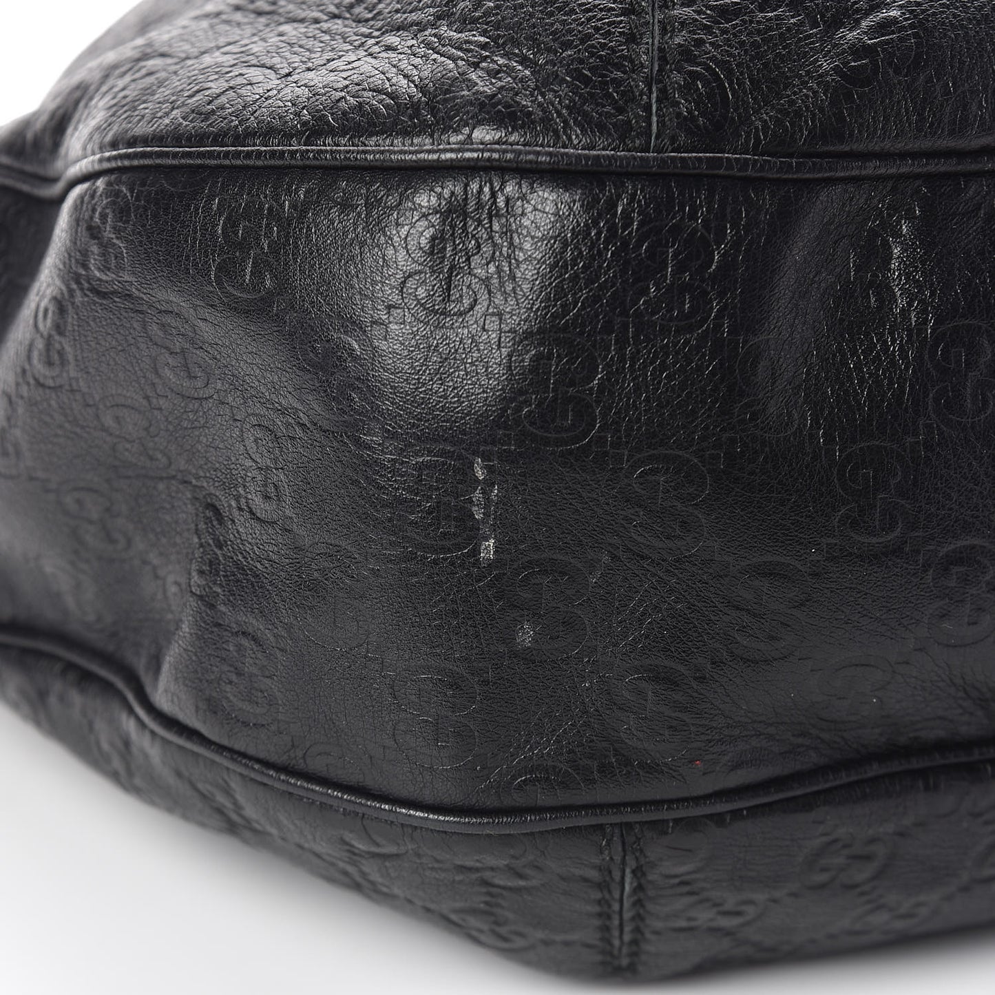 Guccissima Large New Ladies Web Hobo Black