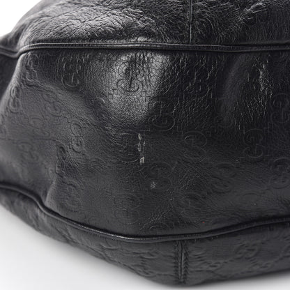 Gucci Guccissima Large New Ladies Web Hobo Black 9 of 11