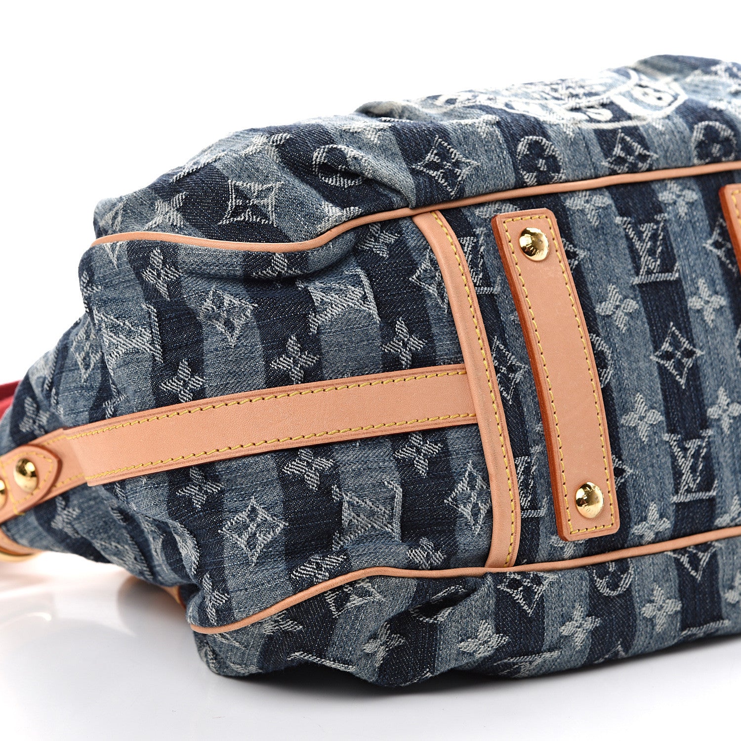 Louis Vuitton Denim Raye Porte Epaule MM 8 of 12