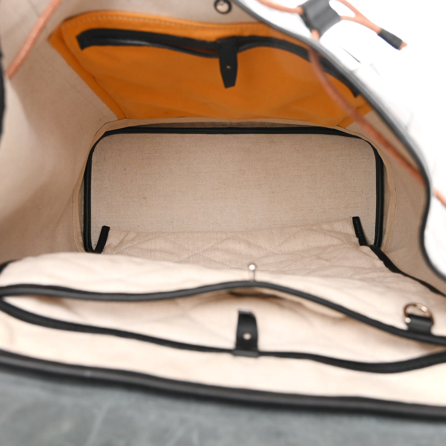 Goyardine Calfskin Alpin MM Backpack Black