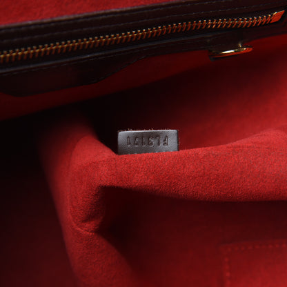 Louis Vuitton Damier Ebene Bergamo MM 7 of 12