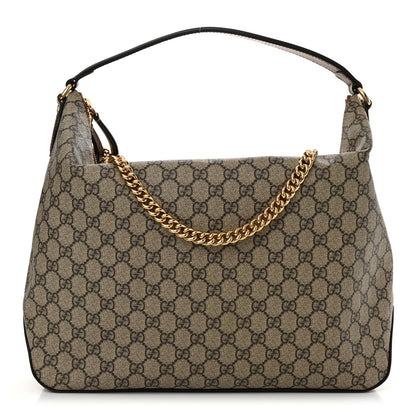 Gucci GG Supreme Monogram Large Linea A Hobo Light Brown 1 of 11