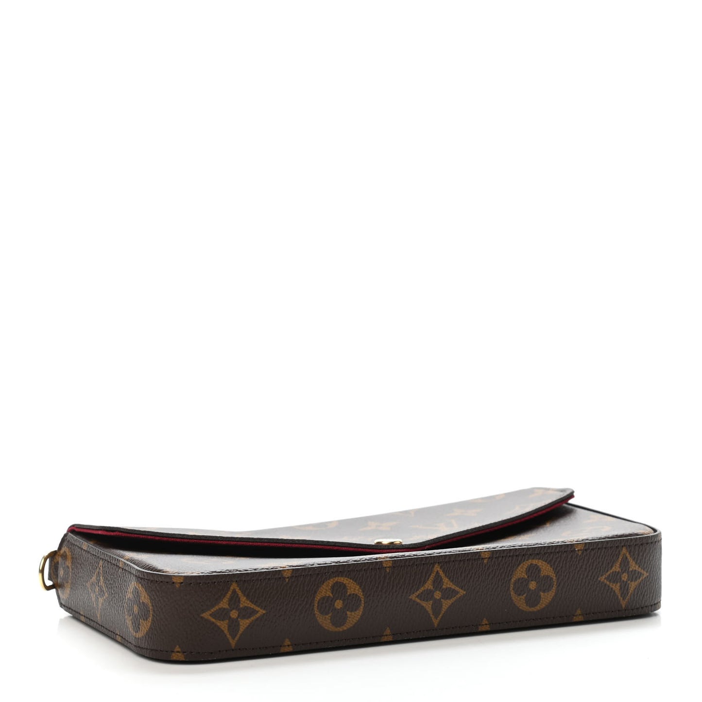 Monogram Pochette Felicie Chain Wallet Fuchsia