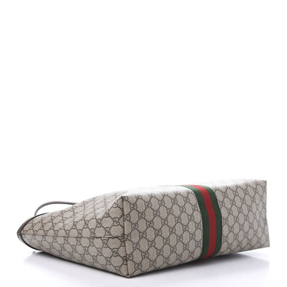Gucci GG Supreme Monogram Medium Ophidia Shopping Tote Brown 4 of 10