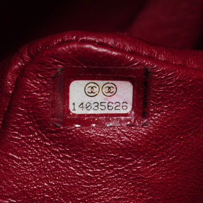 Chanel Caviar Quilted Jumbo Single Flap Dark Red 8 of 8