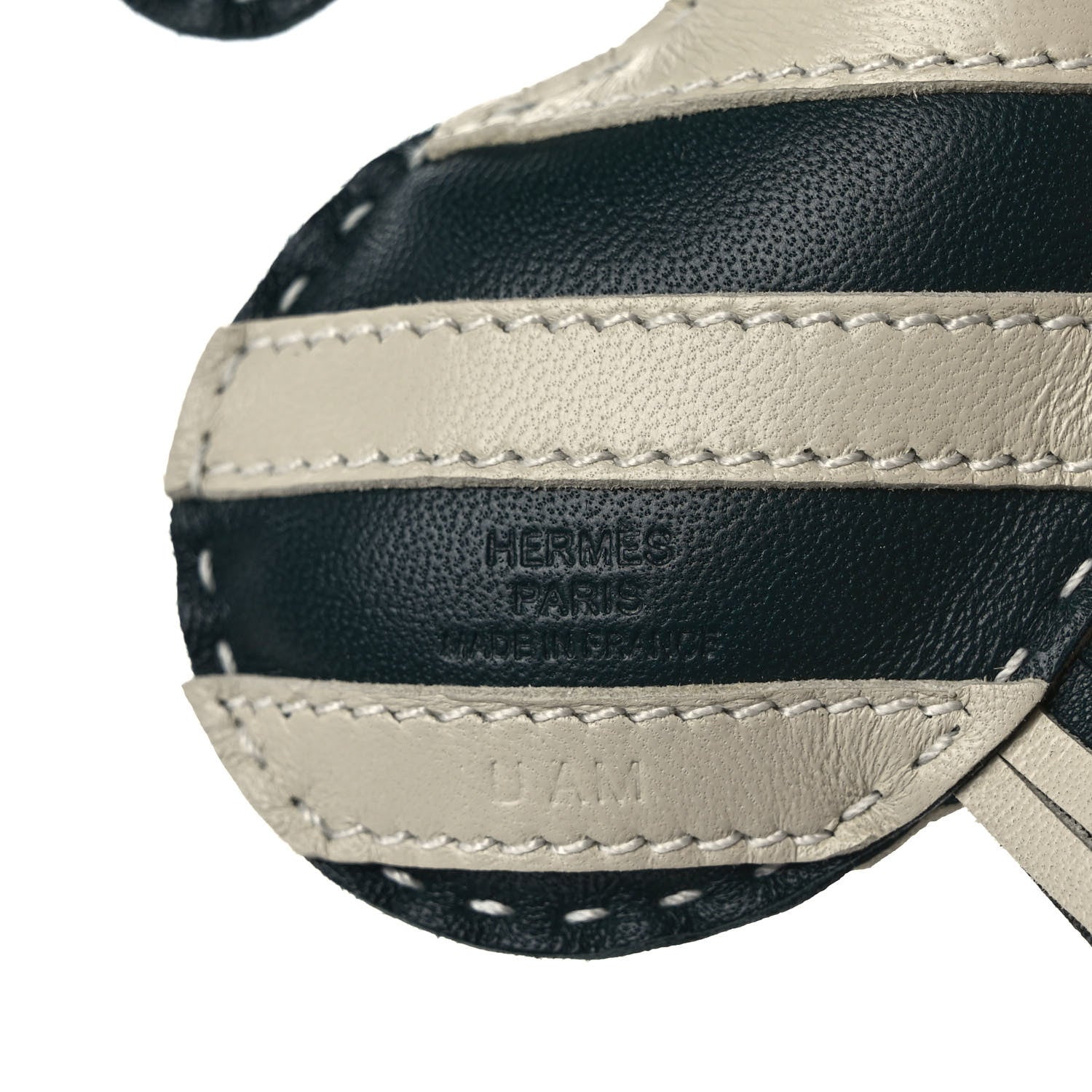Hermes Milo Lambskin Geegee Savannah Bag Charm Vert Cypress Beton 3 of 4