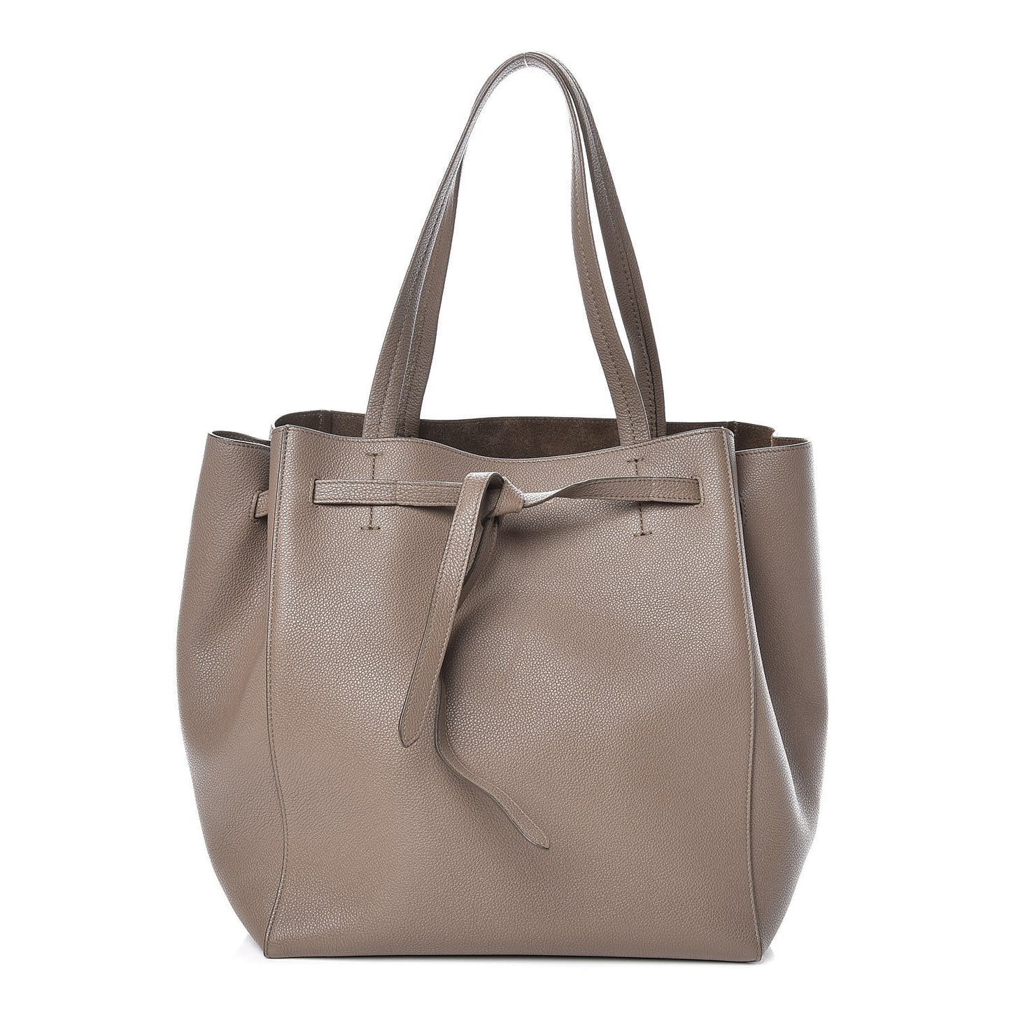 Soft Grained Calfskin Small Belt Cabas Phantom Taupe
