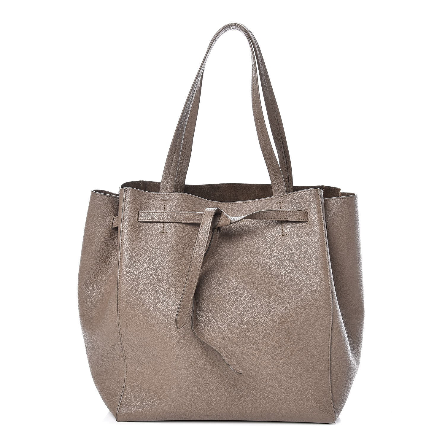 Celine Soft Grained Calfskin Small Belt Cabas Phantom Taupe 1 of 9