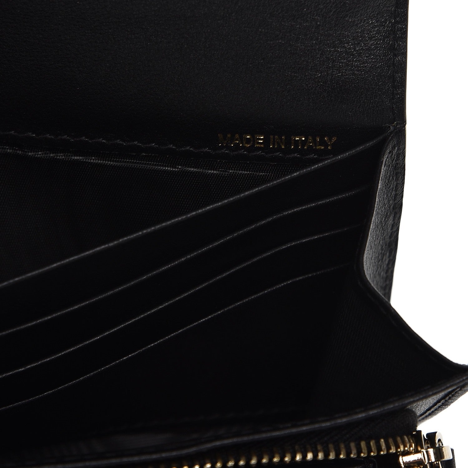 Valentino Garavani Calfskin Rockstud Wristlet Travel Wallet Black 7 of 9