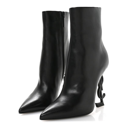 Saint Laurent Nappa Vendome Opyum Ankle Boots 37 Black 4 of 9
