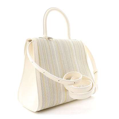 Delvaux Canvas Box Calfskin MM Brillant Satchel Ivory 3 of 9