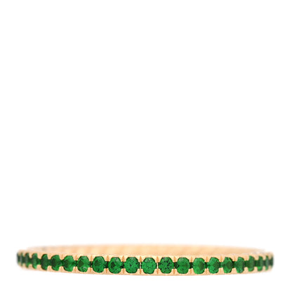 David Yurman 18K Yellow Gold Tsavorite 1.85mm Eden Eternity Band Ring 67 11.75 3 of 4