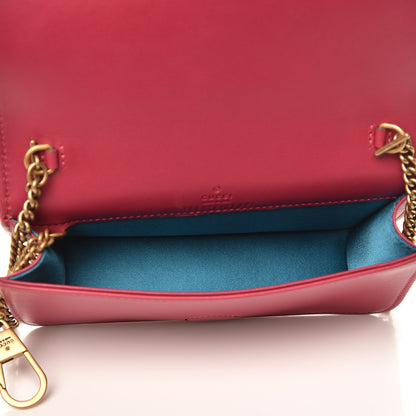 Gucci Velvet Matelasse Love Embroidered GG Marmont Mini Bag Light Raspberry Rose 5 of 7