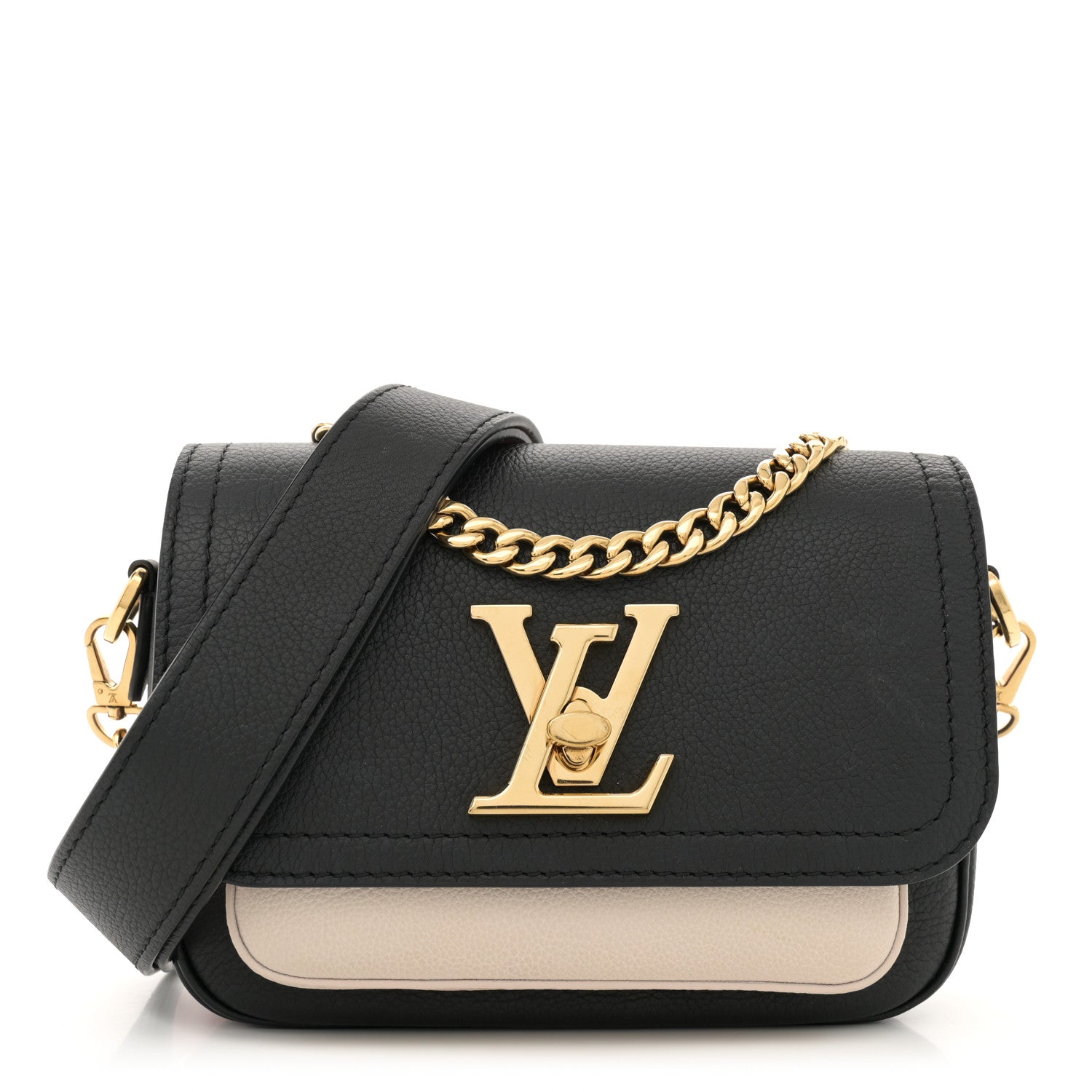 Louis Vuitton Grained Calfskin Lockme Tender Black 1 of 10