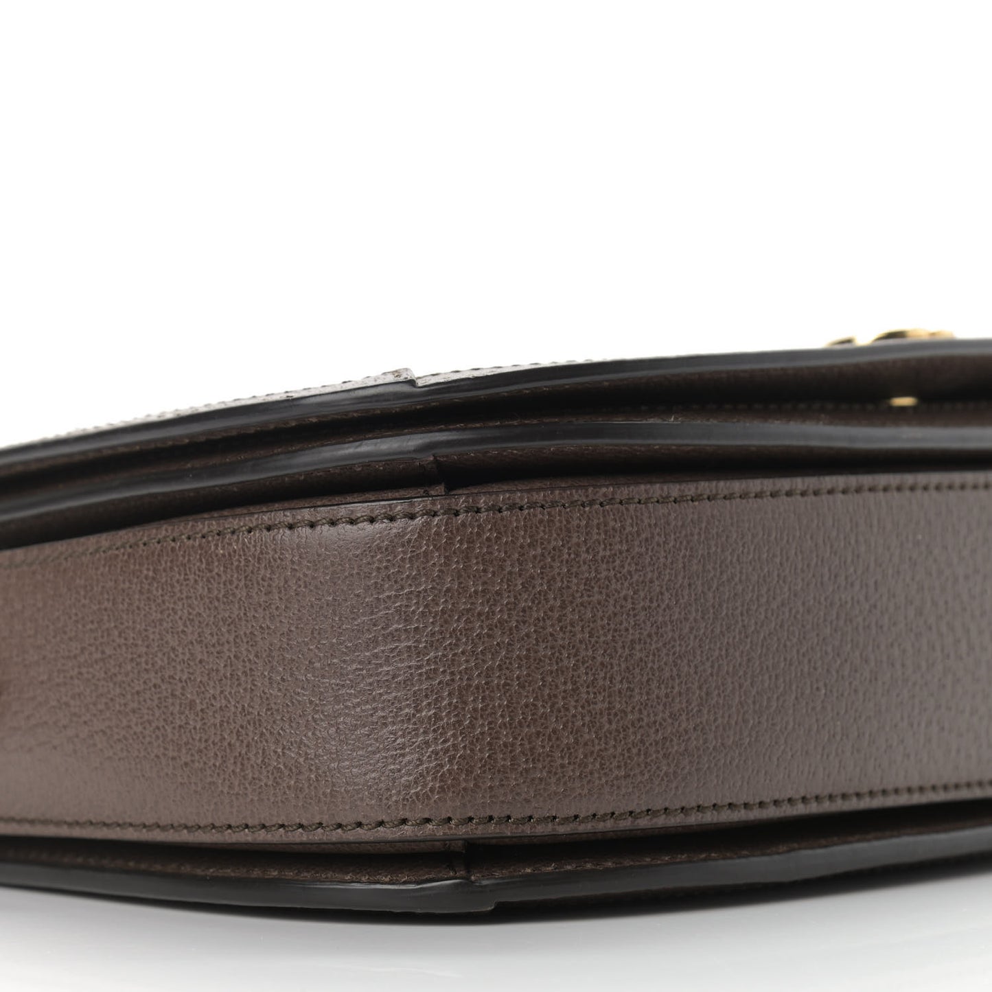 GG Supreme Monogram Web Small Ophidia Flap Messenger Bag Brown