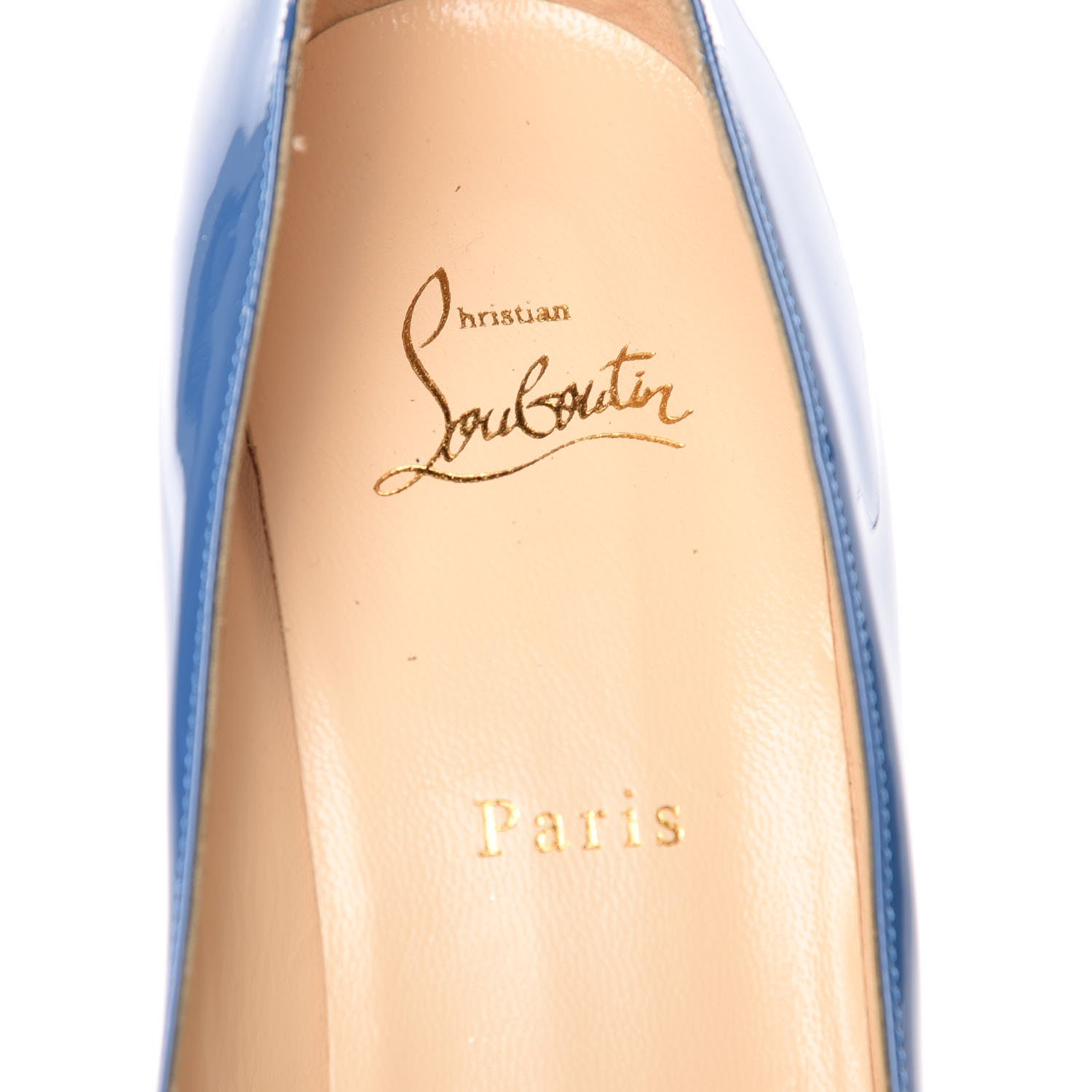 Christian Louboutin Patent New Declic 120 Pumps 41 Royal Blue 7 of 14