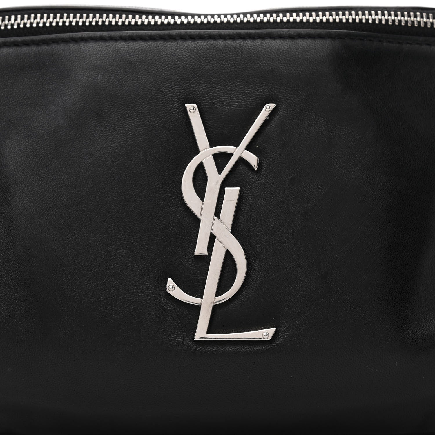 Saint Laurent Calfskin Monogram Belt Bag Black 8 of 10