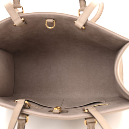 Louis Vuitton Empreinte Monogram Giant Onthego MM Tourterelle Creme 5 of 10