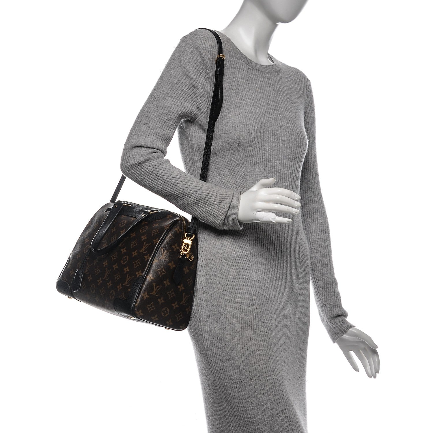 Louis Vuitton Monogram Retiro NM Black 2 of 6