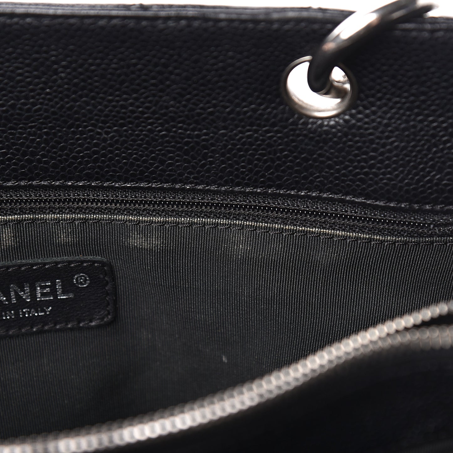 Caviar Quilted Grand Shopping Tote GST Black