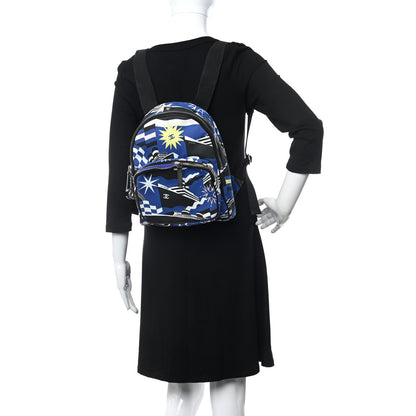 Chanel Canvas Cruise La Pausa Print Backpack Blue Black 2 of 10