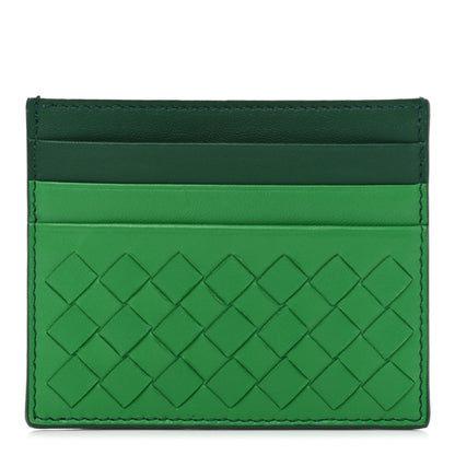 Bottega Veneta Nappa Intrecciato Card Holder Bottle Emerald Parakeet 1 of 7