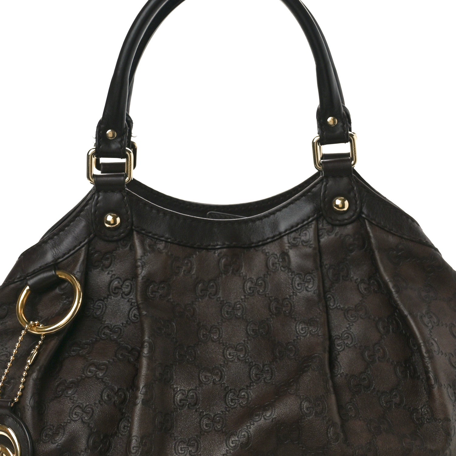 Gucci Guccissima Medium Sukey Tote Chocolate 8 of 11